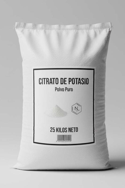 Citrato de Potasio Puro en Polvo (25 kg) 